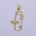 Star and Moon Charms - Space Charms - Galaxy Pendant - Celestial Jewelry J-512 - DLUXCA