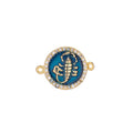 Teal Gold plated Scorpion Connector F-042 - DLUXCA