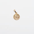 Tiny Angel Charm 18K Gold plated Cherub Charms Round Disc Charm for Valentine's Day Love Jewelry Supply Love Friendship Jewelry J-269 - DLUXCA