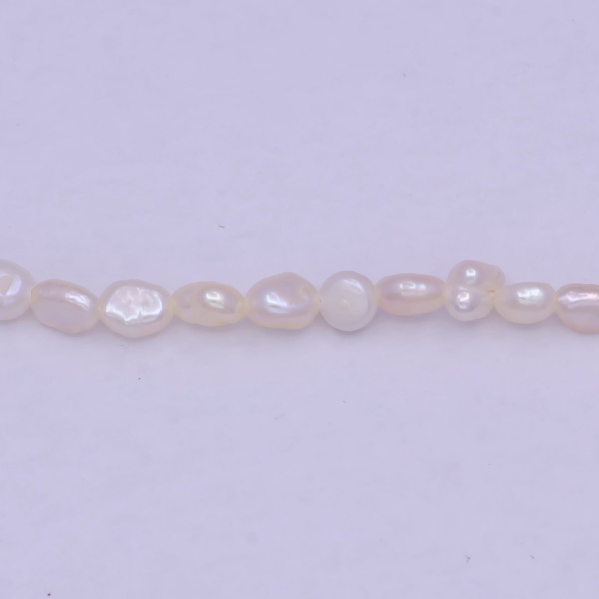 Vintage Soft Pink Irregular freshwater pearls necklace 14.5 inch + 2 inch extender in 24k Gold plated Necklace | WA-1162 Clearance Pricing - DLUXCA