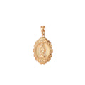 Virgin Mary Charm, 18K Gold plated Pendant Dainty Virgen de Guadalupe Necklace Charm for Jewelry Making H-870 - DLUXCA