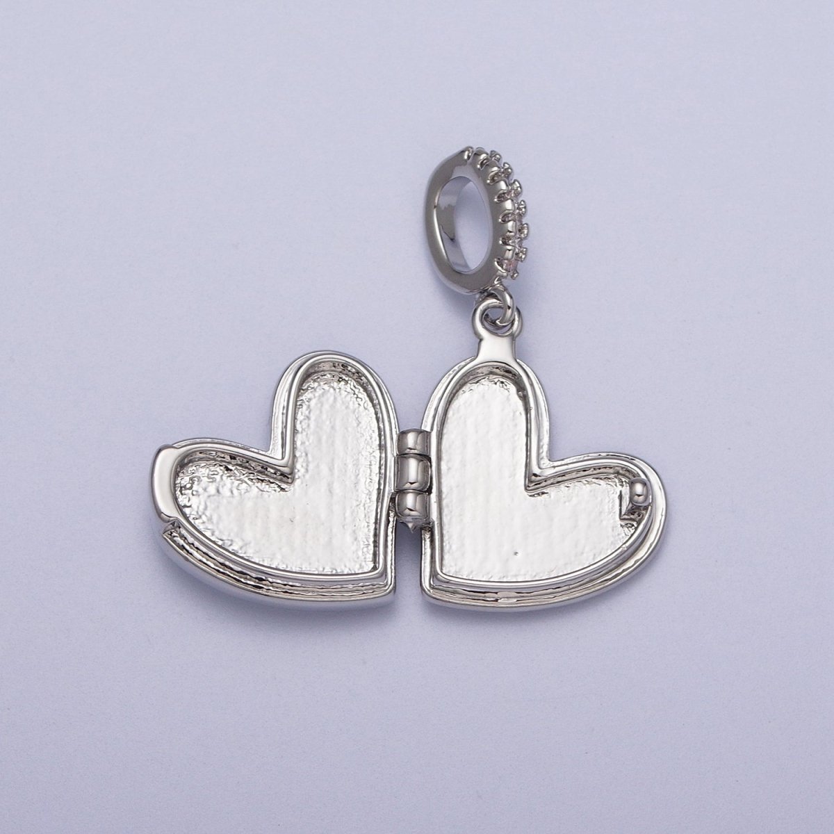 White Gold plated Heart Black, Blue, Pink, White, Green Shell Opal Heart Locket Pendant H-086 H-090 H-091 H-097 H-103