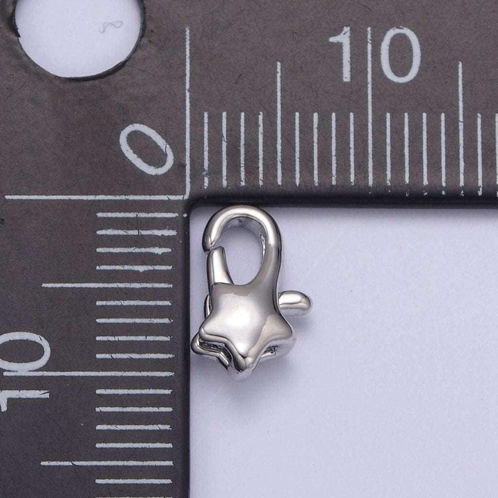 Wholesale Gold plated Star Lobster Clasp Tiny Star Trigger Clasp – Celestial Lobster Claw for Jewelry Making Supplies L-652 L-653 - DLUXCA