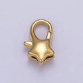 Wholesale Gold plated Star Lobster Clasp Tiny Star Trigger Clasp – Celestial Lobster Claw for Jewelry Making Supplies L-654 L-655 - DLUXCA