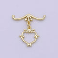 Wholesale Gold Toggle Clasp, Gold OT Clasp Fancy Design OT Clasp Bulk Supply for Bracelet Necklace Component L-619 - DLUXCA