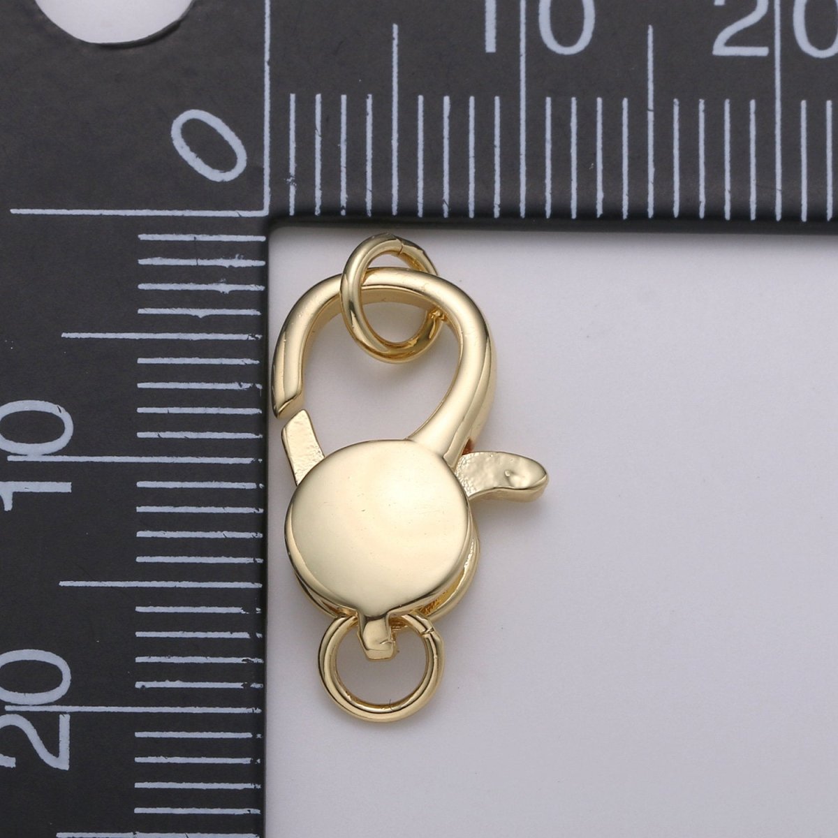 Wholesale Lobster Clasp 14k Gold plated, Lobster Claw with Jump Ring for Jewelry Necklace Bracelet Anklet Making, Size 20mmx10mm K-837 K-838 - DLUXCA