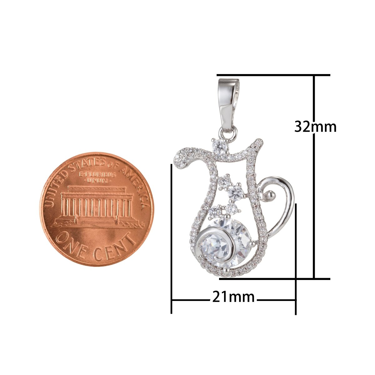 Zodiac Sign Aries Taurus Gemini Cancer Leo Virgo Libra Scorpio Sagittarius Capricorn Aquarius Pisces Gold plated Silver Cubic Zircon Crystal Pendants I-551~I-562