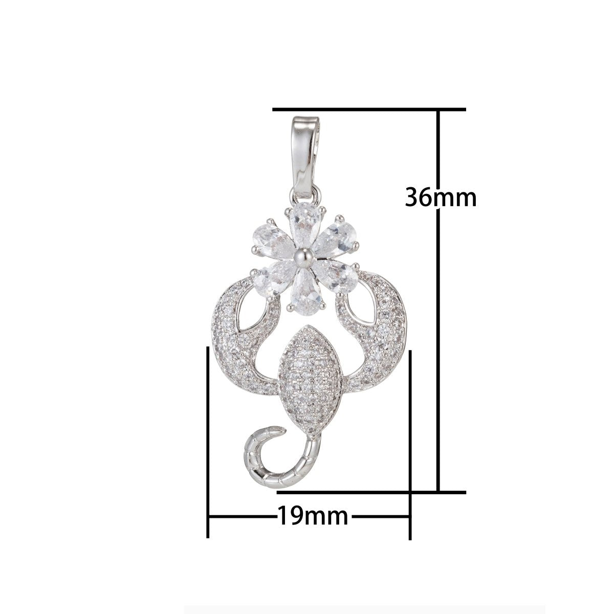 Zodiac Sign Aries Taurus Gemini Cancer Leo Virgo Libra Scorpio Sagittarius Capricorn Aquarius Pisces Gold plated Silver Cubic Zircon Crystal Pendants I-551~I-562